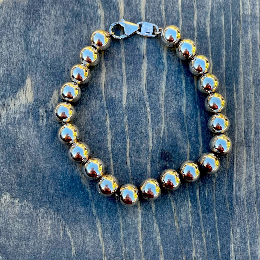 999 Silver Ball Bracelet